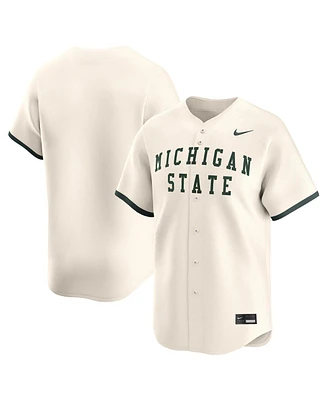 Nike Men's Natural Michigan State Spartans College Limited Baseball Jersey