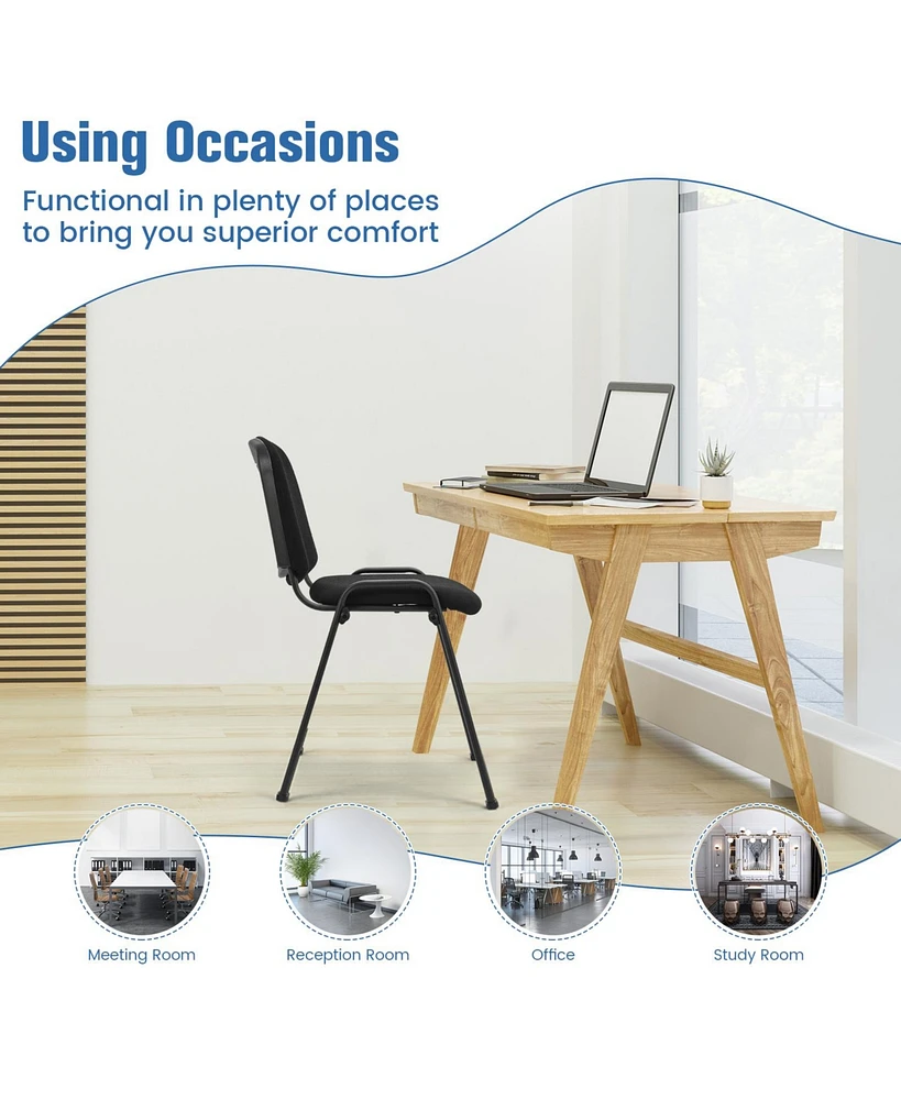 5 Pieces Elegant Conference Office Chair Set for Guest Reception