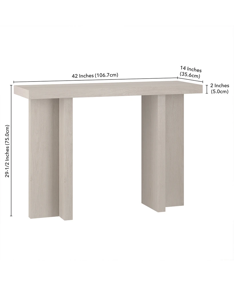 Hudson & Canal 42" Dimitra Wide Rectangular Console Table
