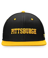 Fanatics Men's Black/Gold Pittsburgh Penguins Heritage City Two-Tone Snapback Hat
