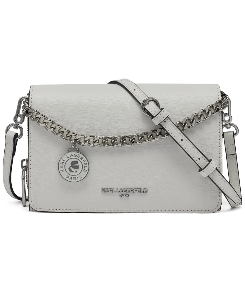 Karl Lagerfeld Paris Lourdes Crossbody with Chain Strap