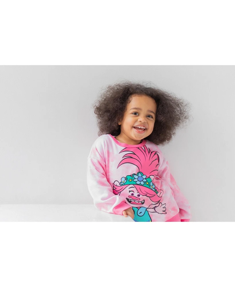 Trolls Toddler Girls DreamWorks Poppy Fleece Sweatshirt and Leggings Outfit Set