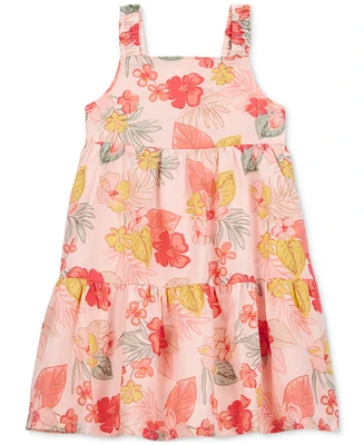 Carter's Toddler Girls Cotton Floral-Print Tiered Dress