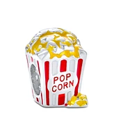 Bling Jewelry Movie Lover Popcorn Charm Bead Enamel Sterling Silver European Bracelets