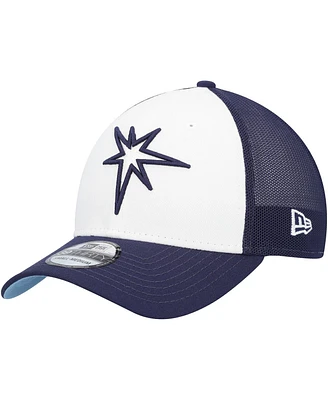 New Era Men's Navy/White Tampa Bay Rays 2023 On-Field Batting Practice 39THIRTY Flex Hat