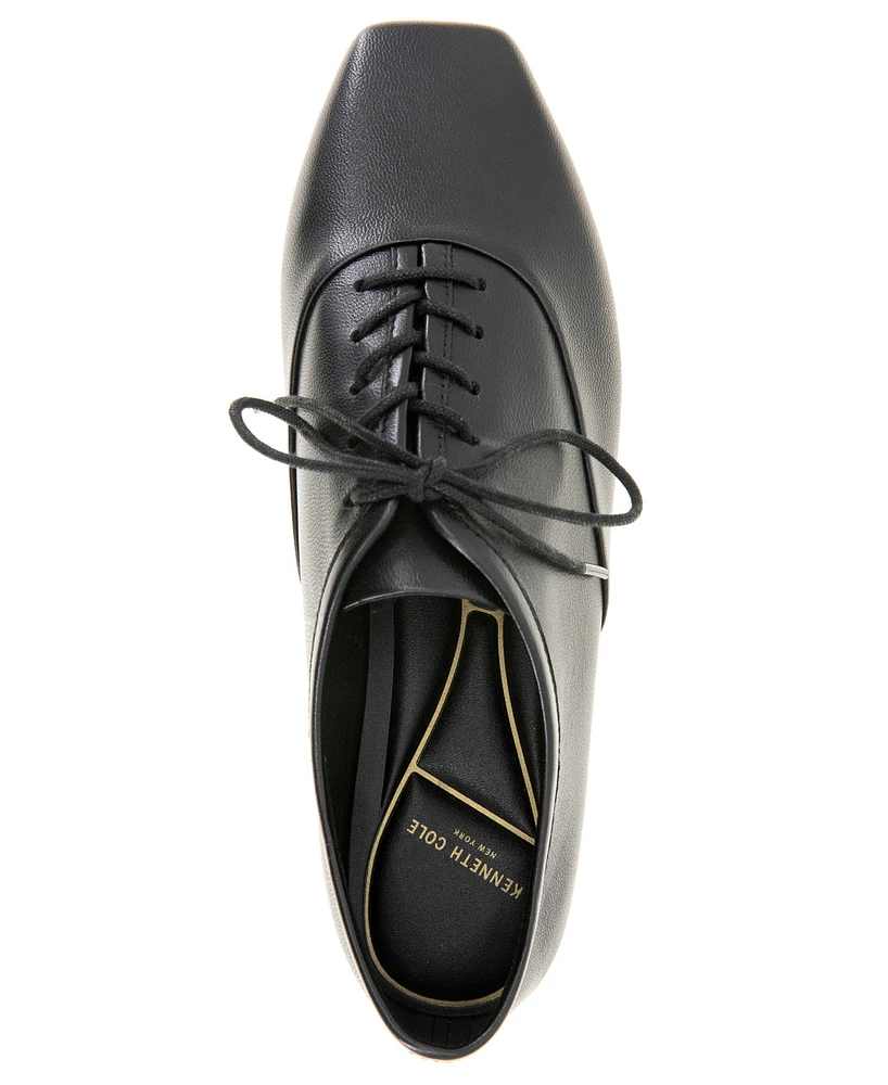 Kenneth Cole New York Women's Justice Square Toe Lace Up Flats