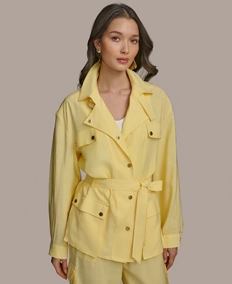Donna Karan New York Women's Belted Utility Jacket