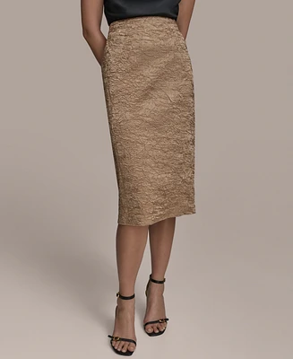 Donna Karan New York Women's Crinkled Pencil Skirt