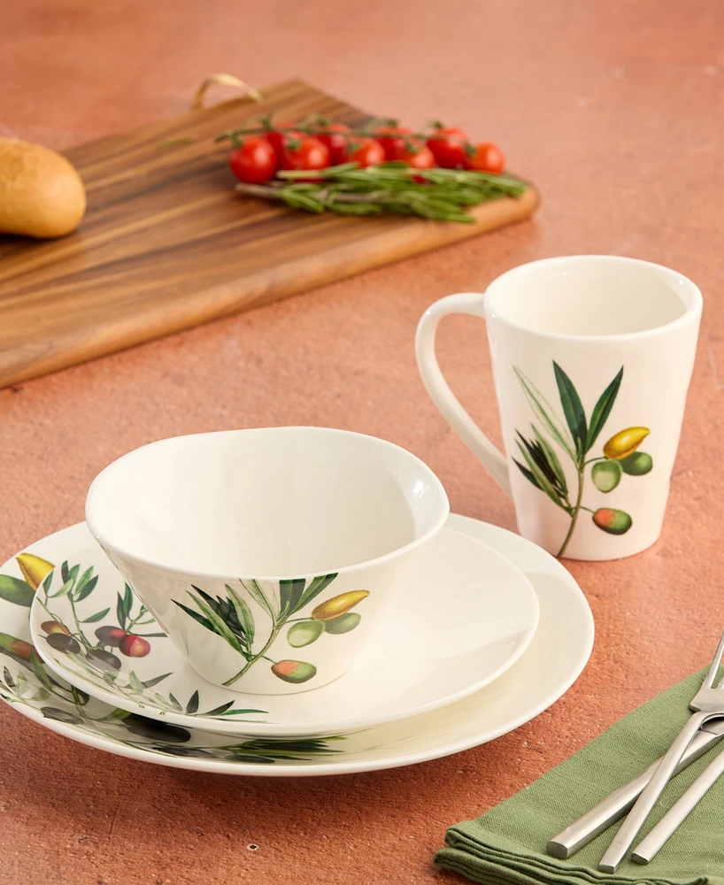 Certified International Olivia Salad Plates, Set of 4, Service for 4