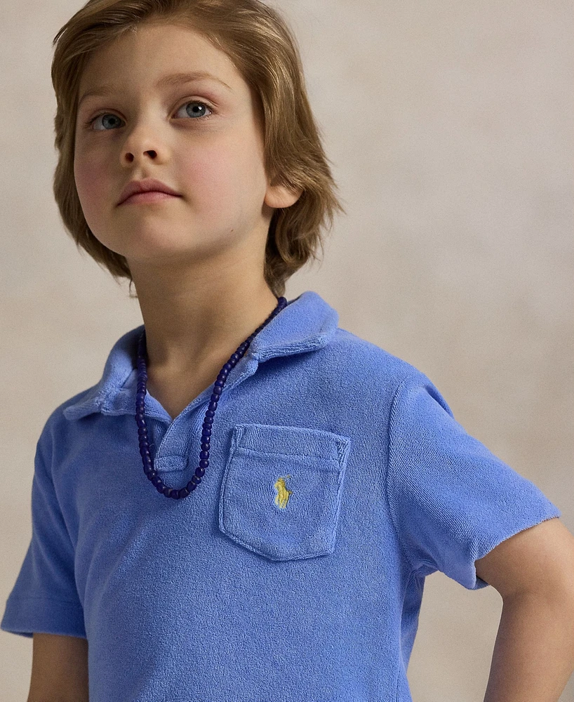 Polo Ralph Lauren Toddler and Little Boys Terry Polo Shirt and Short Set