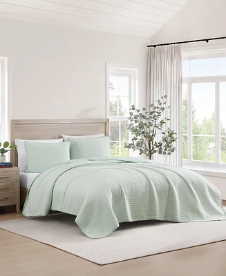 Tommy Hilfiger Ithaca Stripe Cotton Reversible 3-Pc. Quilt Set