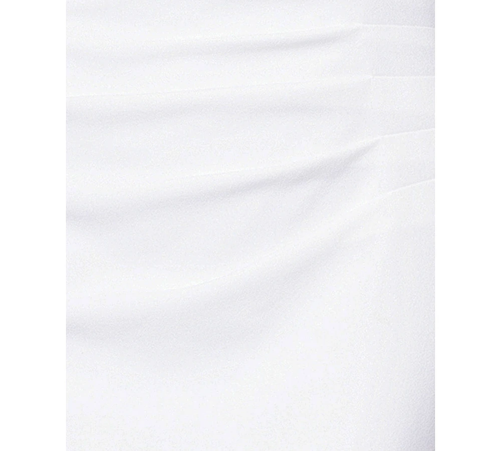 Xscape Women's Ruched Ruffled One-Shoulder Dress