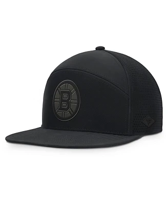 Fanatics Men's Black Boston Bruins Front Office Adjustable Hat