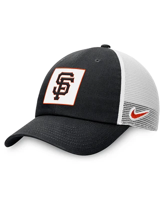Nike Men's Black San Francisco Giants Rise Adjustable Trucker Hat