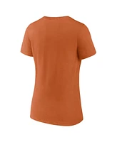 Fanatics Women's Texas Orange Texas Longhorns Iconic Game Used V-Neck T-Shirt