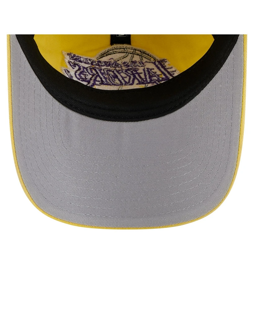 New Era Men's Gold Los Angeles Lakers Pigment Dyed 9TWENTY Adjustable Hat