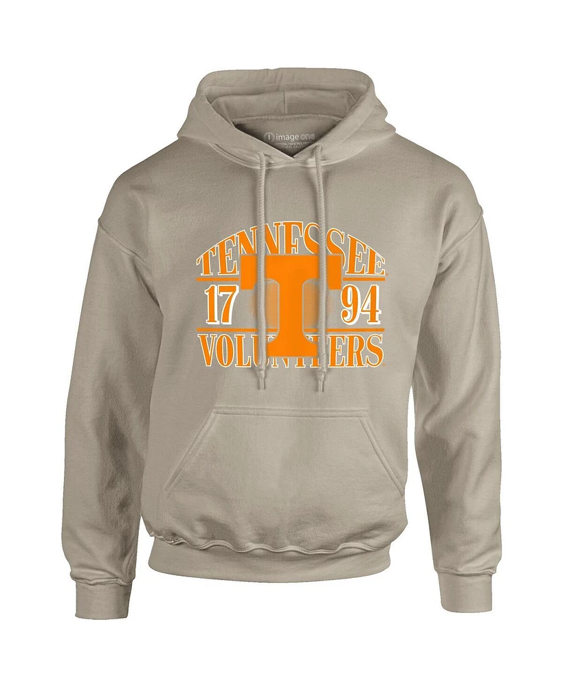 Image One Men's Tan Tennessee Volunteers Upper Arch Letters Pullover Hoodie