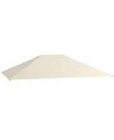 Outsunny 10' x 13' Gazebo Canopy Replacement Roof for 84C-116, Light