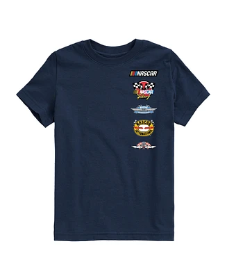 Nascar Big Boys Racing Logos Graphic T-Shirt