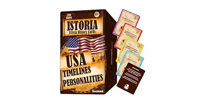 Quokka Usa History & Personality Board Card Game - Istoria 500 Cards - Educational Games for Kids 15+ and Adults