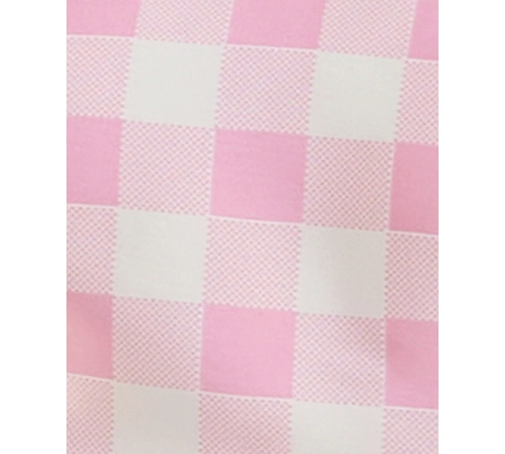 pear culture Juniors' Checkered Fit & Flare Midi Dress