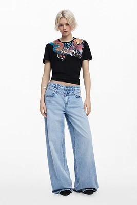 Desigual Women's T-shirt designed by Mr. Christian Lacroix