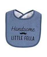 Hudson Baby Boys 4Pk Fiber Filled Bibs
