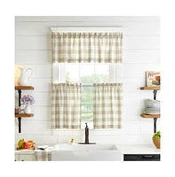Elrene Home Fashions Farmhouse Living Buffalo Check Window Valance