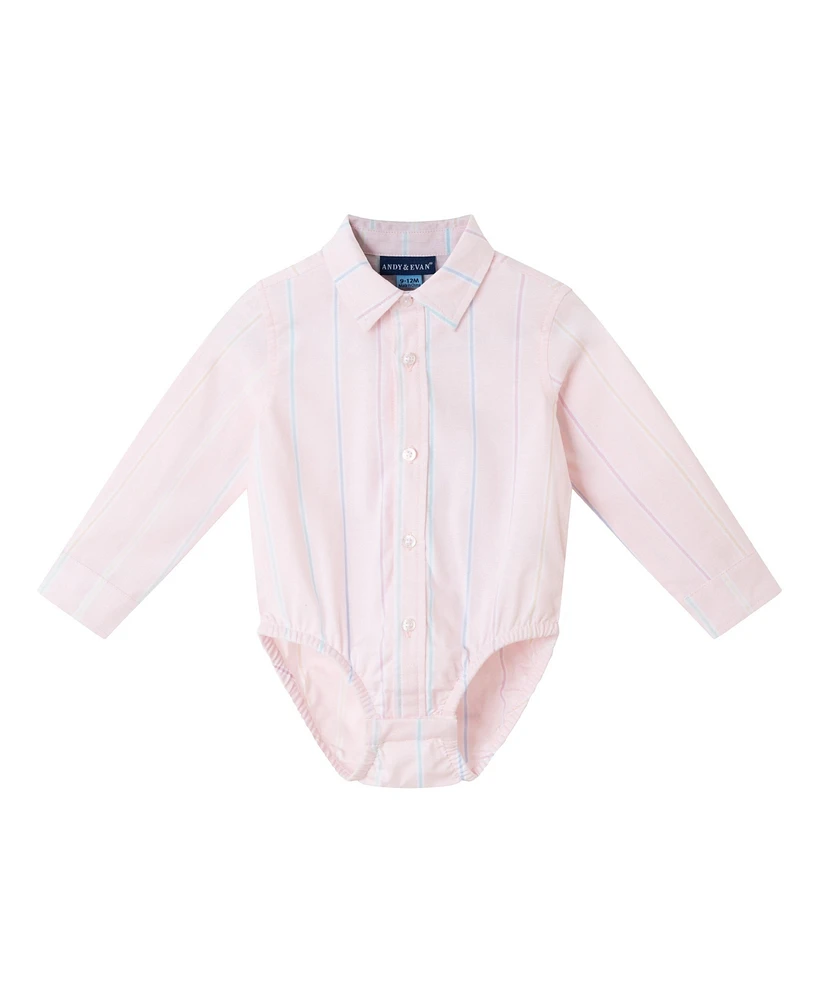 Andy & Evan Baby Boys Long Sleeve Buttondown & Pant Set
