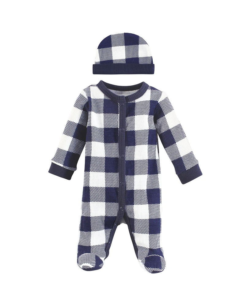 Hudson Baby Baby Boys Hudson Cozy Thermal Preemie Collection with Beanie