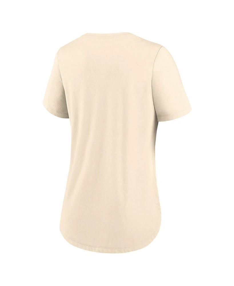 Nike Women's Tan Usc Trojans Script Logo Tri-Blend T-Shirt