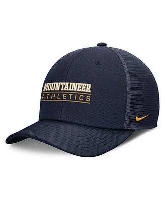 Nike Men's Navy West Virginia Mountaineers Rise Adjustable Hat