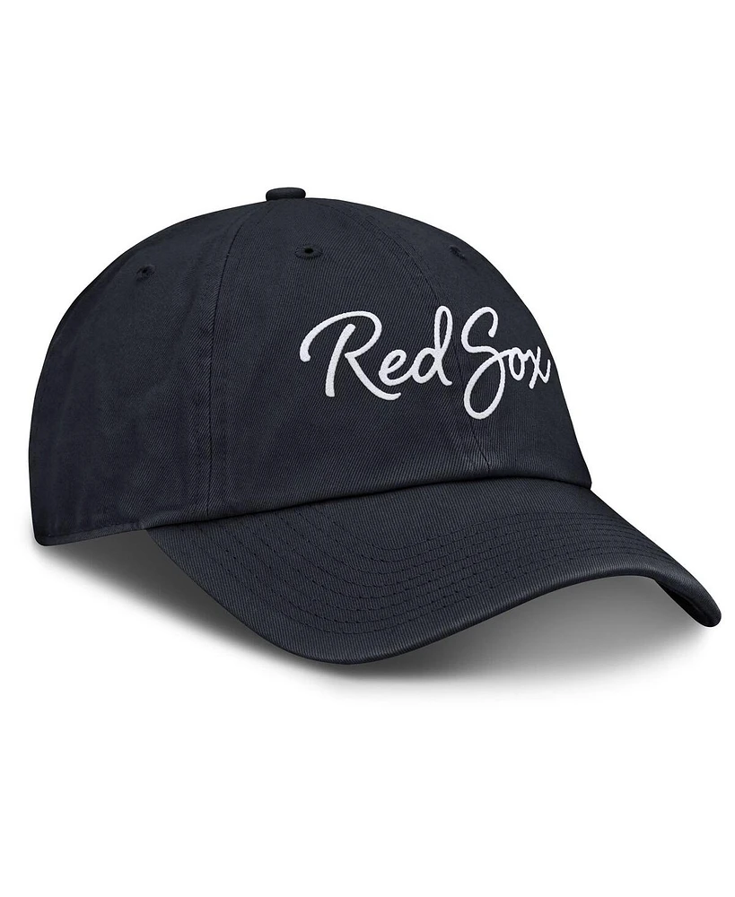 Nike Women's Navy Boston Red Sox Cooperstown Club Script Adjustable Hat