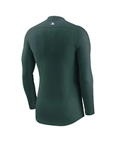 Nike Men's Green Colorado Rockies City Connect Base Layer Raglan Long Sleeve Performance T-Shirt