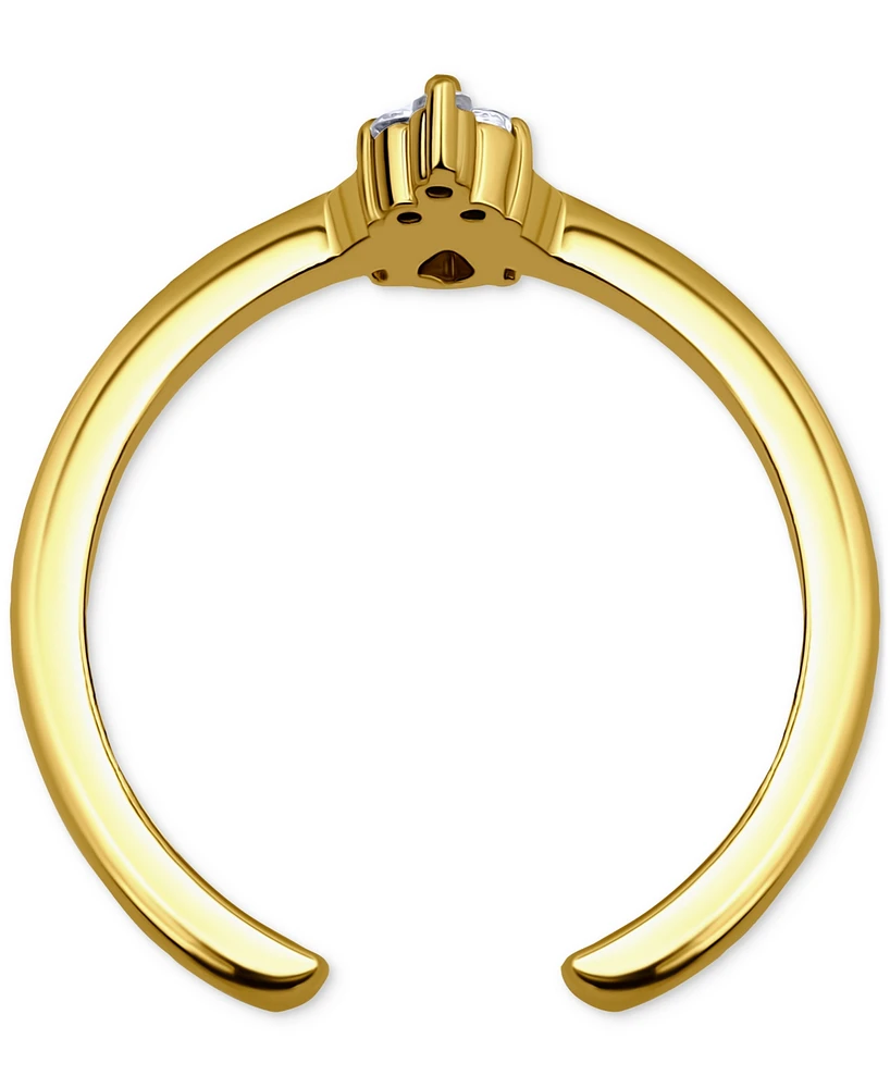 Giani Bernini Cubic Zirconia Cluster Toe Ring, Exclusively at Macy's