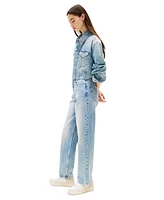 Tommy Jeans Women's Layla Cotton High-Rise Slim Straight