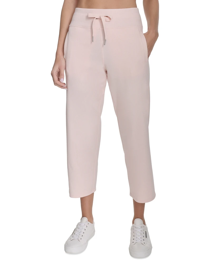 Calvin Klein Women's Cropped Drawstring-Waist Pants