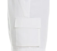 Cubavera Men's 8" Drawstring Linen Cargo Shorts