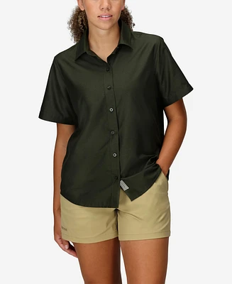 Marmot Women's Air Exchange Short Sleeve Camp Collar Shirt