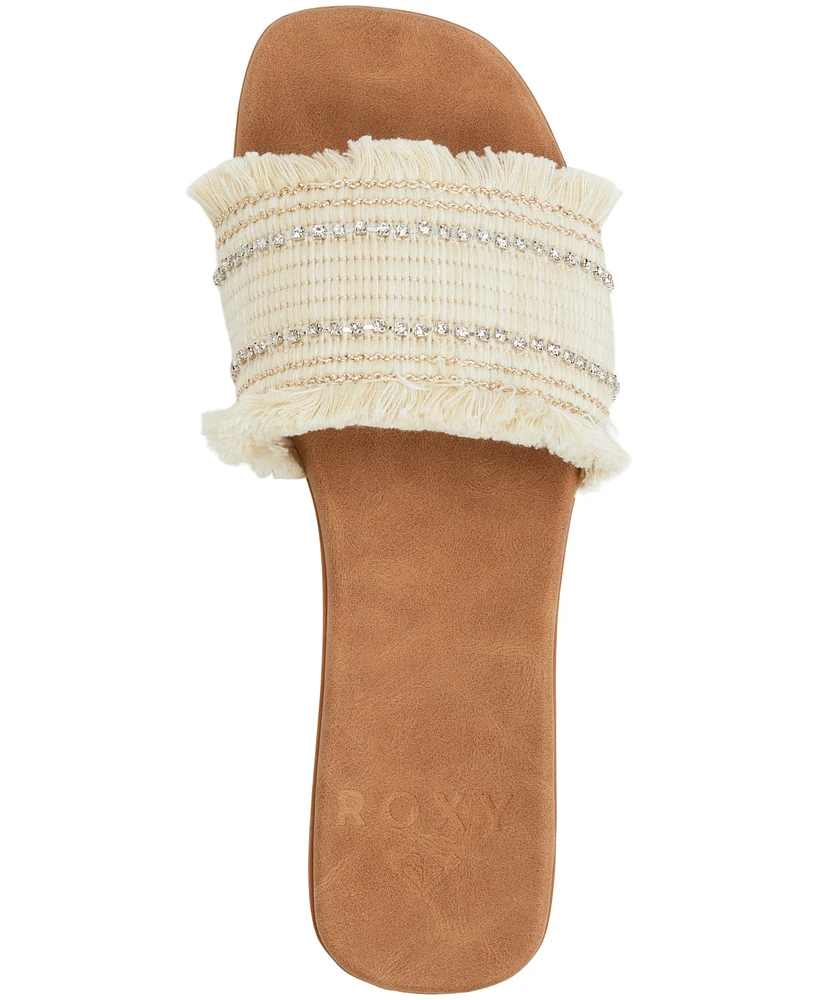 Roxy Women's Positano Slip-On Flat Sandals