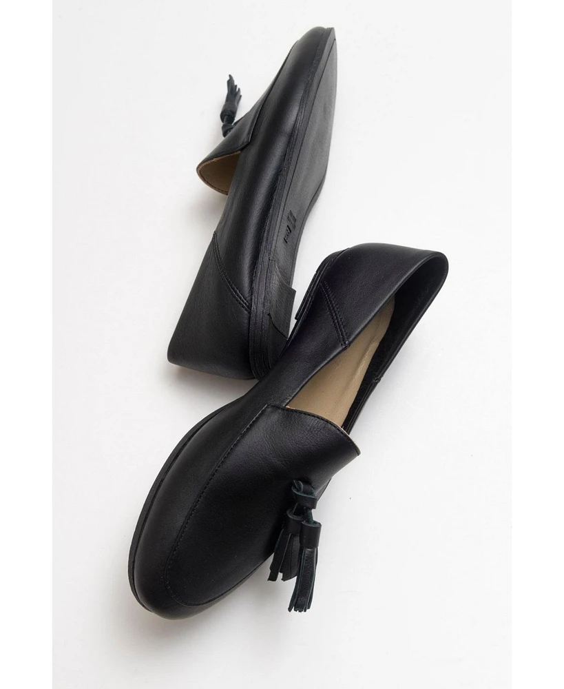 Mona Soft Leather Tassel Loafer