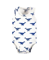 Touched by Nature Baby Boys Organic Cotton Sleeveless Bodysuits