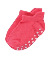 Touched by Nature Baby Girls Safe Step Organic Cotton Socks with Non Skid Soles