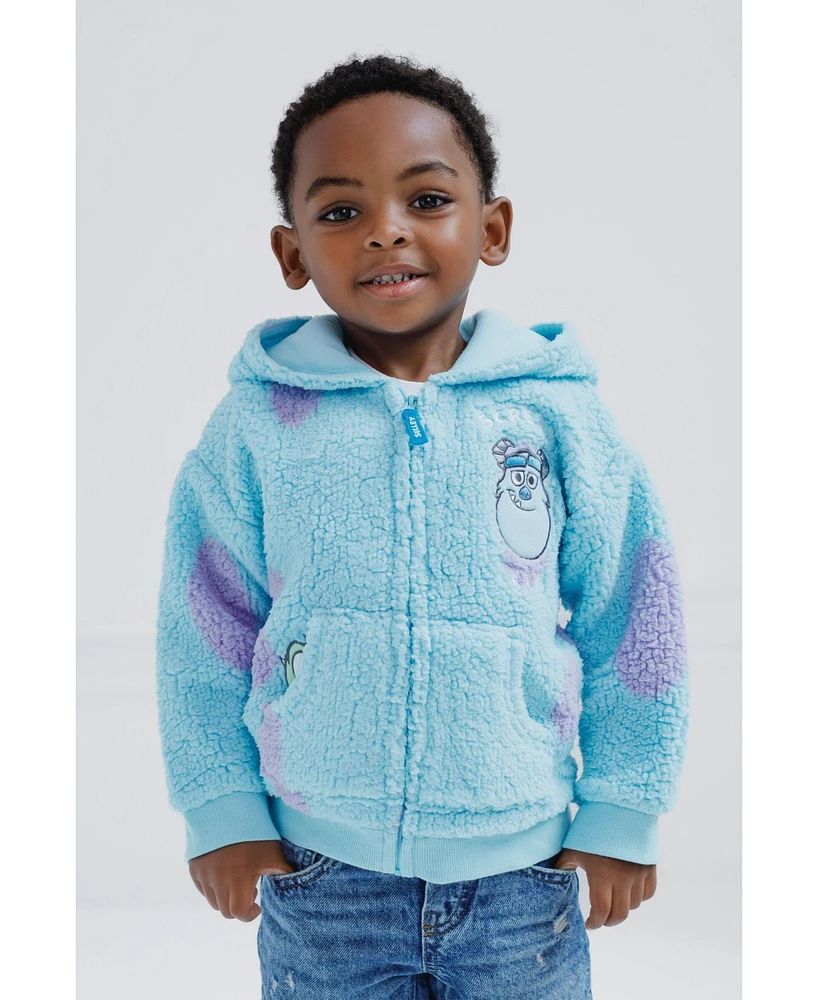 Monsters Inc. Toddler Boys Disney Cosplay Hoodie Cozy Sherpa