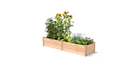 2 ft x 8 ft Tall Cedar Wood Raised Garden Bed