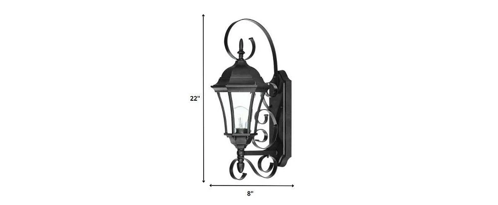 Adjustable Swing Arm Lantern Wall Light for Indoor and Outdoor Use