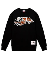 Mitchell & Ness Men's Black Cincinnati Bengals Basic Fleece Pullover Sweatshirt