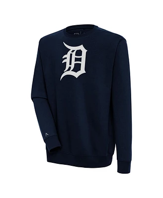 Antigua Men's Navy Detroit Tigers Victory Pullover Sweatshirt