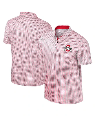 Colosseum Men's Scarlet Ohio State Buckeyes Big Tall Marty Rival Polo Shirt