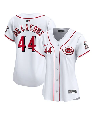Nike Women's Elly De La Cruz White Cincinnati Reds Home Limited Player Jersey